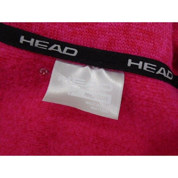 Head Zipper Jacket Fleece Tennis Women's Medium Bright Pink - Picture 3 of 11